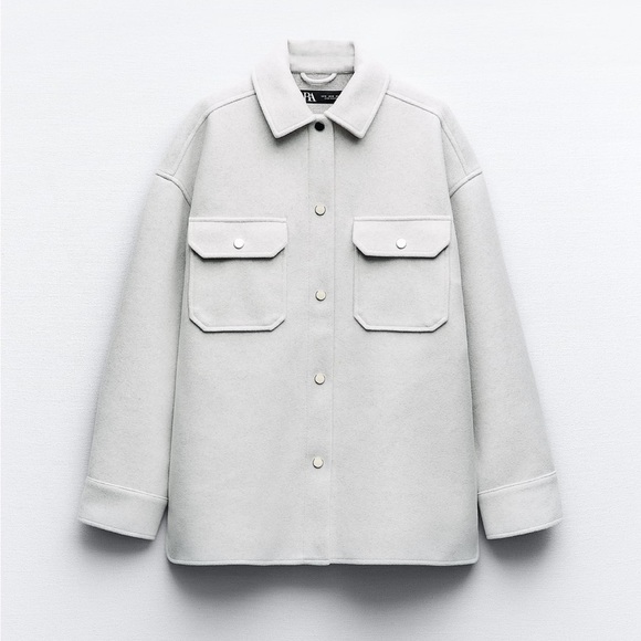 Zara Soft Overshirt | Light Grey - Picture 4 of 8